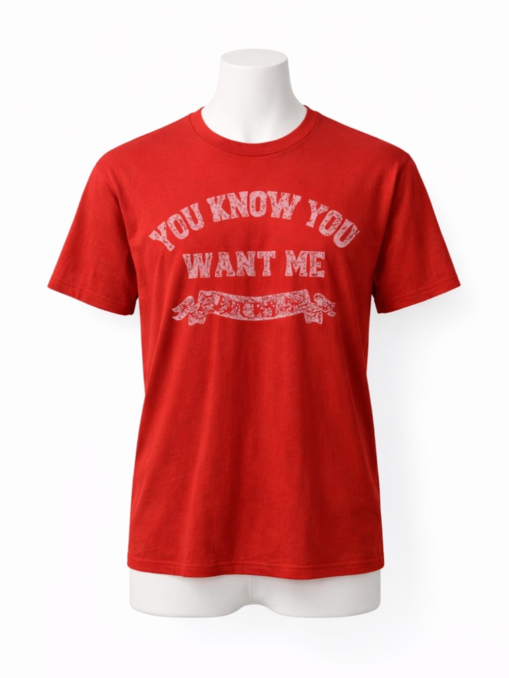 Lucky 7 mens graphic tee t-shirt red NWT you know you want me